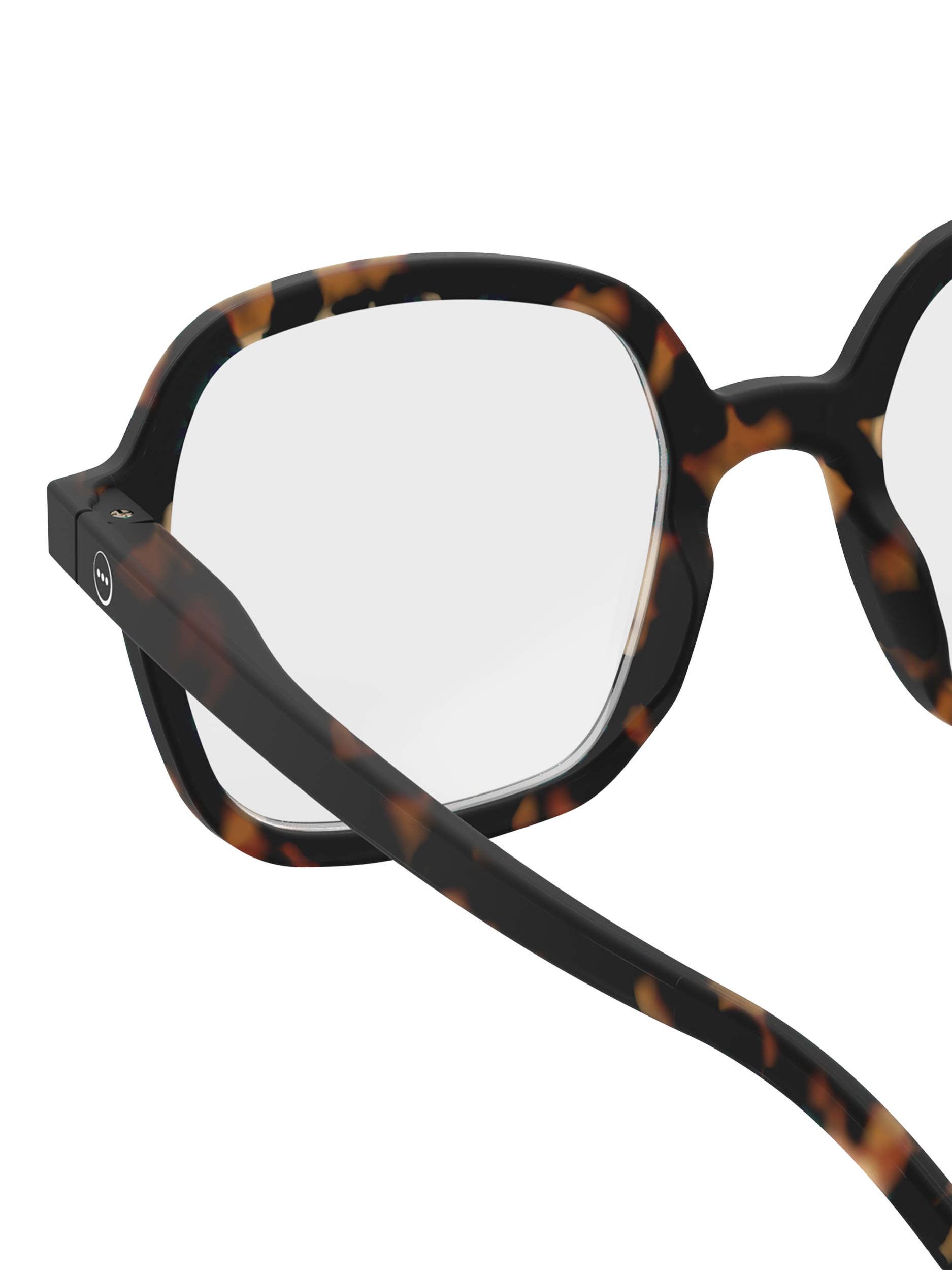 Product image 4 of 5, which shows IZIPIZI Office Oversized Square Reading Glasses, Tortoise, +1