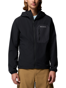 Columbia Men's Tall Heights III Hooded Softshell Jacket, Black, Black