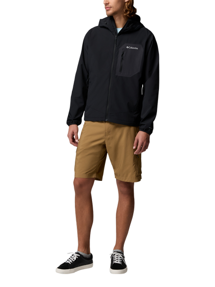 Columbia Men's Tall Heights III Hooded Softshell Jacket, Black - view 2, Black