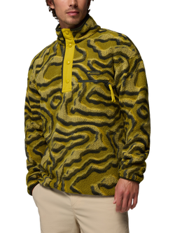 Columbia Helvetia II Men's Half-Snap Button Fleece, Mossy Green, Mossy Green