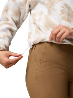 Columbia Helvetia II Cropped Sherpa Fleece, Sea Salt/Flower - view 2, Sea Salt / Flower