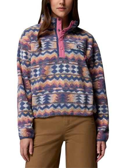 Columbia Helvetia II Cropped Sherpa Fleece, Sea Salt/Retrotree, Sea Salt, Retrotree