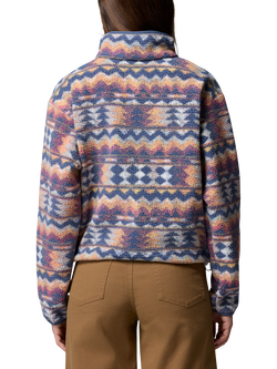 Columbia Helvetia II Cropped Sherpa Fleece, Sea Salt/Retrotree - view 2, Sea Salt, Retrotree