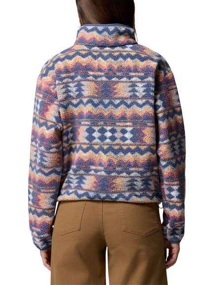 Columbia Helvetia II Cropped Sherpa Fleece, Sea Salt/Retrotree - view 2, Sea Salt, Retrotree