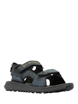 Columbia Konos Hiker Three Strap Sandals, Black - view 2, Graphite, Black