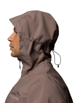 Columbia Men's Trailborne 2.5L Packable Waterproof Hooded Jacket - view 2, Iron