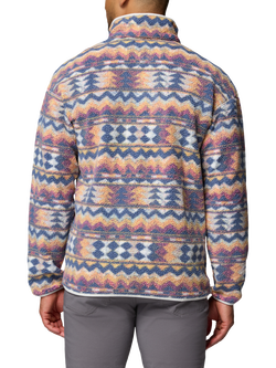 Columbia Helvetia II Men's Half-Snap Button Fleece, Sea Salt/ Retro - view 2, Sea Salt/ Retro