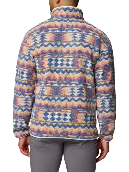 Columbia Helvetia II Men's Half-Snap Button Fleece, Sea Salt/ Retro - view 2, Sea Salt/ Retro