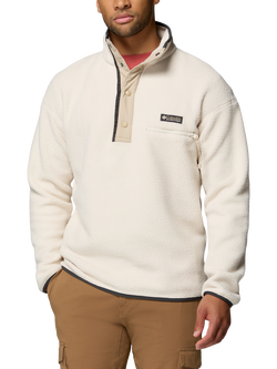 Columbia Helvetia II Men's Half-Snap Button Fleece, Chalk, Chalk