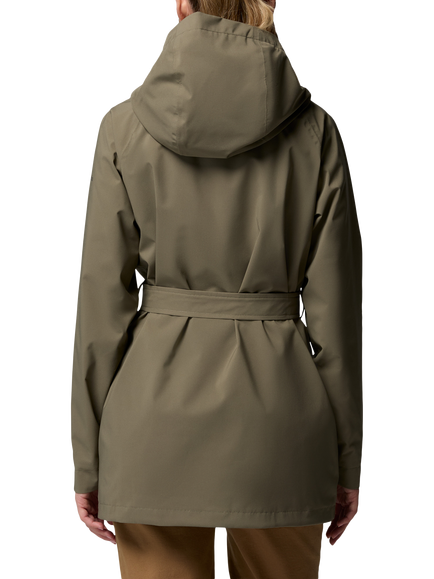 Columbia Altbound II Women's Waterproof Belted Jacket, Stone Green - view 2, Stone Green