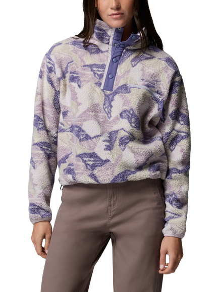 Columbia Helvetia II Cropped Fleece Top, Lavender Pearl, Lavender Pearl