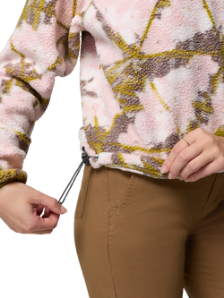 Columbia Helvetia II Cropped Sherpa Fleece, Pink/Florascope - view 2, Pink / Florascope