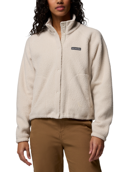 Columbia Jasper Ribbed Pebbled Fleece Jacket, Dark Stone, Dark Stone