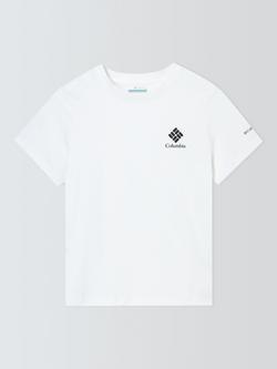 Columbia Rolling Bend Graphic T-Shirt, White / Stacked Gem, White / Stacked Gem