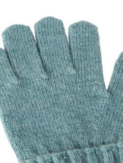 Benetton Kids' Wool Blend Knit Gloves - view 2, Green