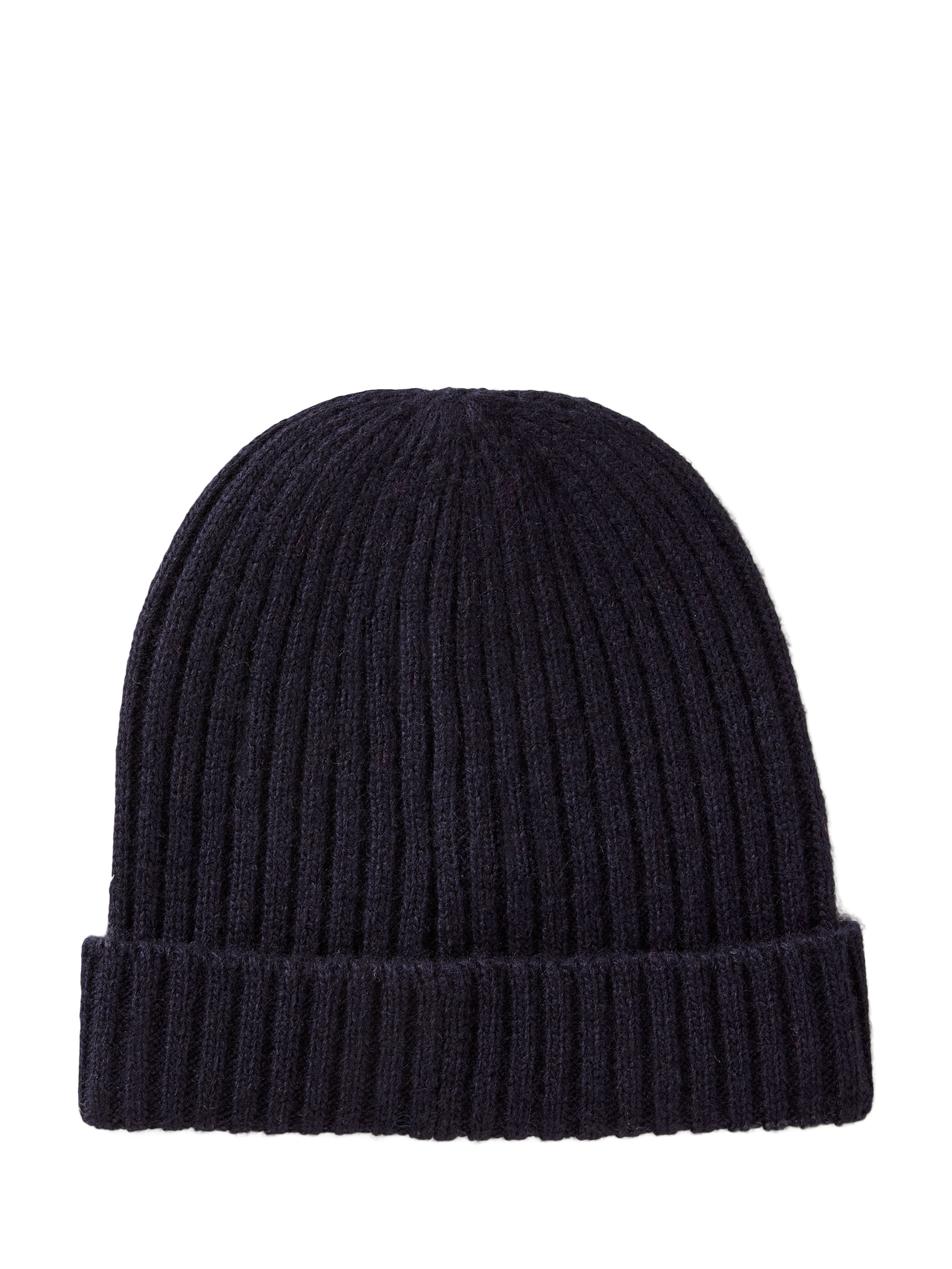 Product image 2 of 3, which shows Benetton Kids' Wool Blend Ribbed Knit Beanie Hat, Blue, 3-4 years