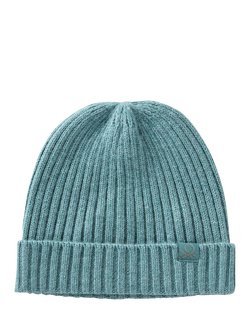 Benetton Kids' Wool Blend Knitted Beanie Hat, Green