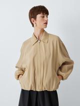 John Lewis Blouson Sleeve Jacket, Natural