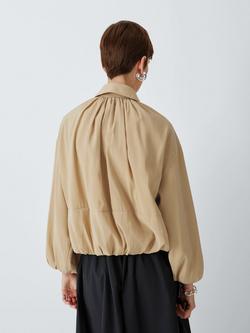 John Lewis Blouson Sleeve Jacket, Natural - view 2, Natural