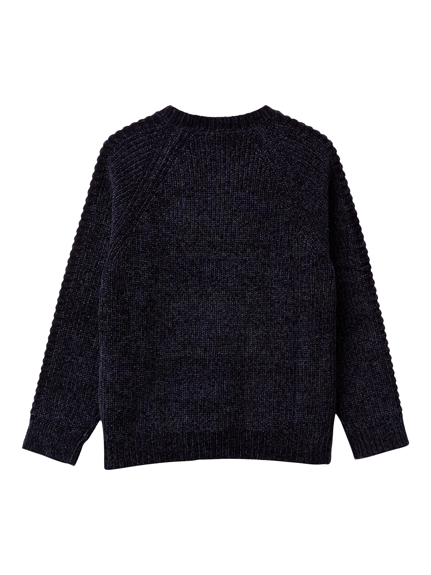 Product image 2 of 3, which shows Benetton Kids' Crew Neck Knitted Sweater, Blue, 6-7 years