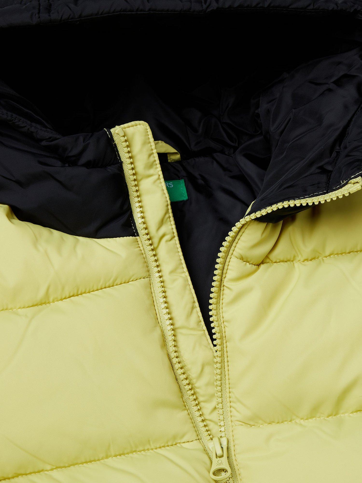 Product image 3 of 3, which shows Benetton Kids' Colour Block Hooded Puffer Jacket, Multicolor, 6-7 years