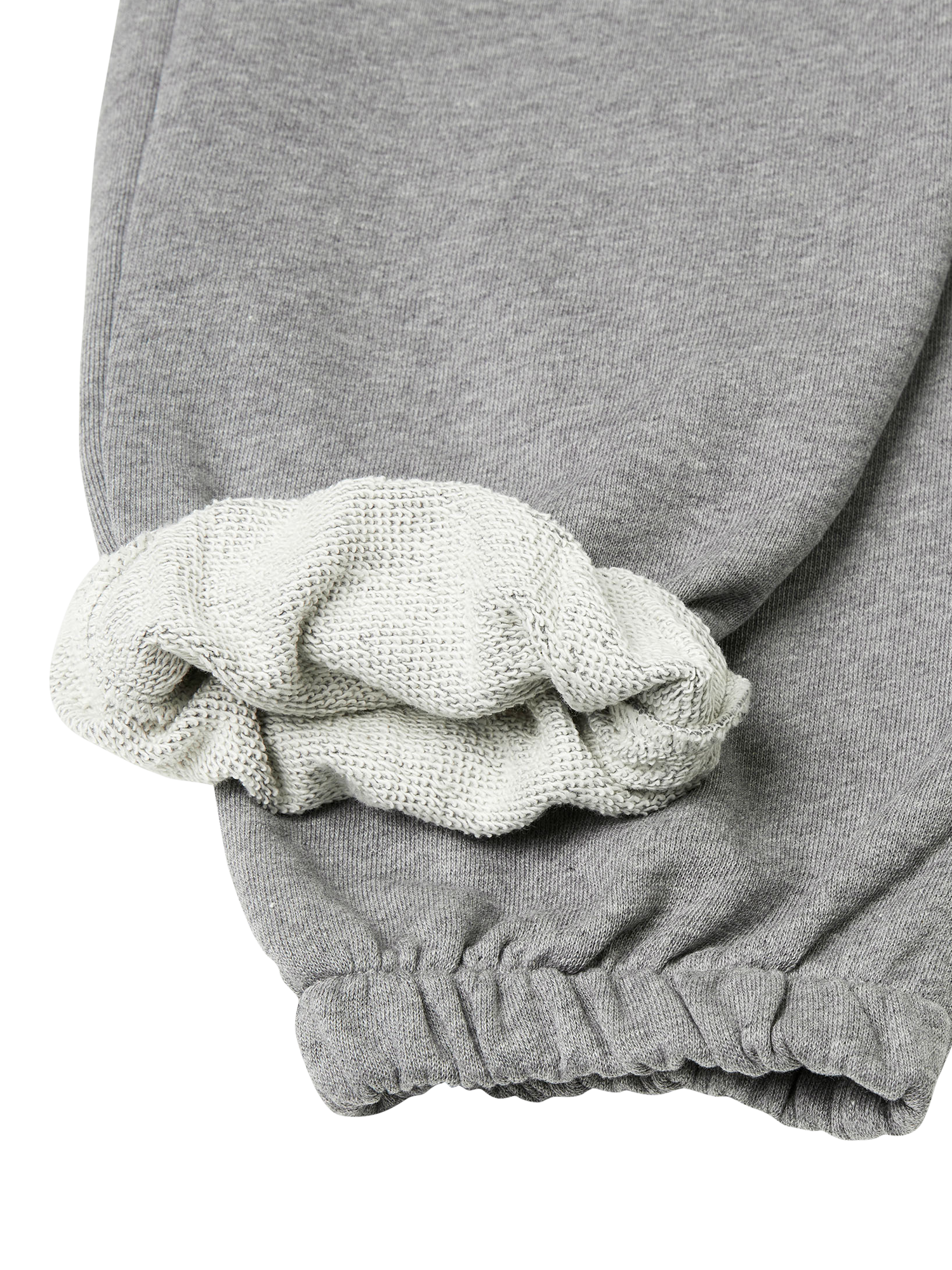 Product image 3 of 3, which shows Benetton Kids' Cotton Fleece Drawstring Trousers, Grey, 6-7 years