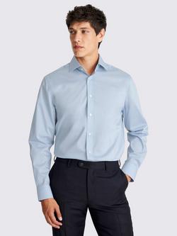 Moss Regular Fit Stretch Shirt, Sky