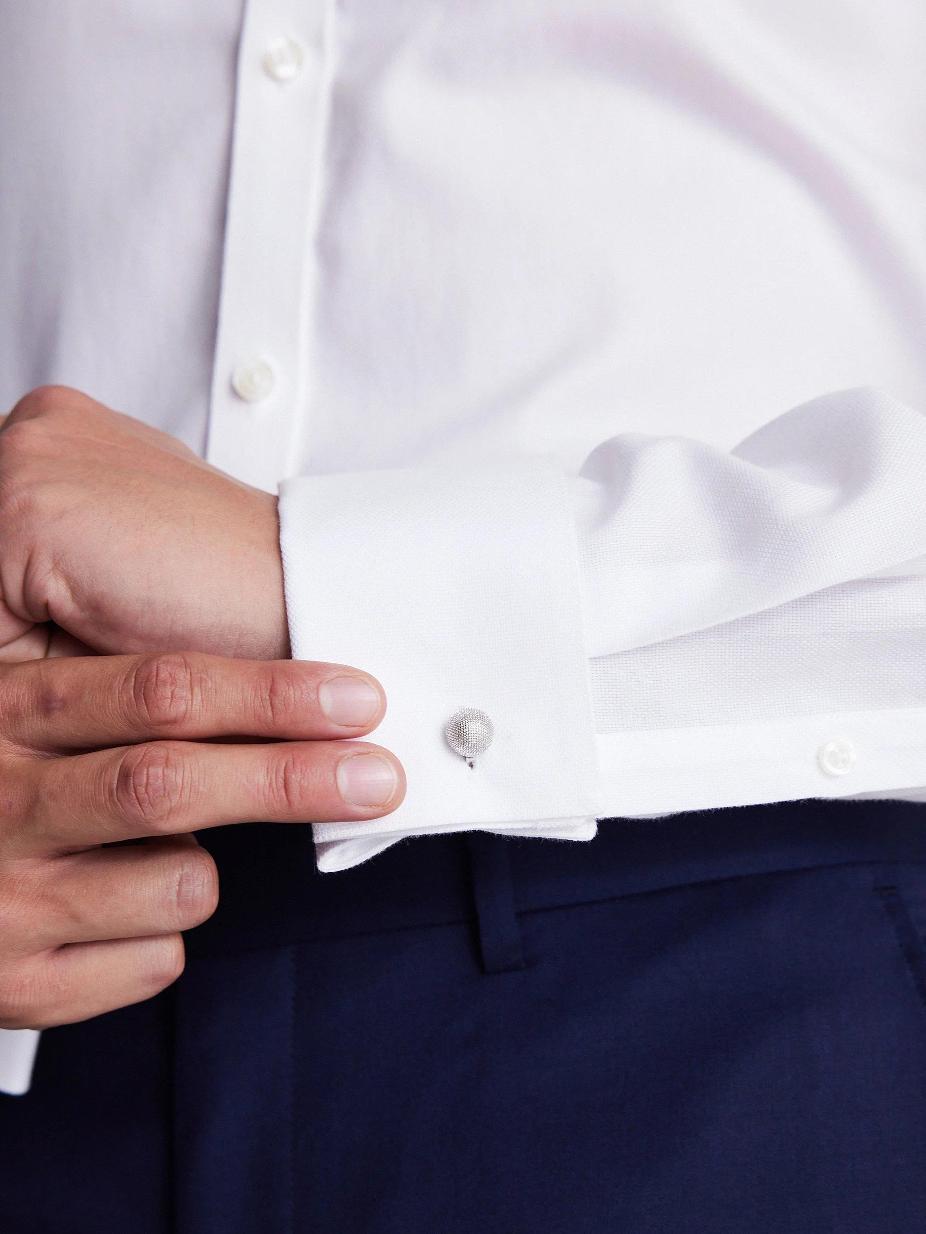 Product image 3 of 4, which shows Moss Slim Royal 2 Shirt, White, 13.5