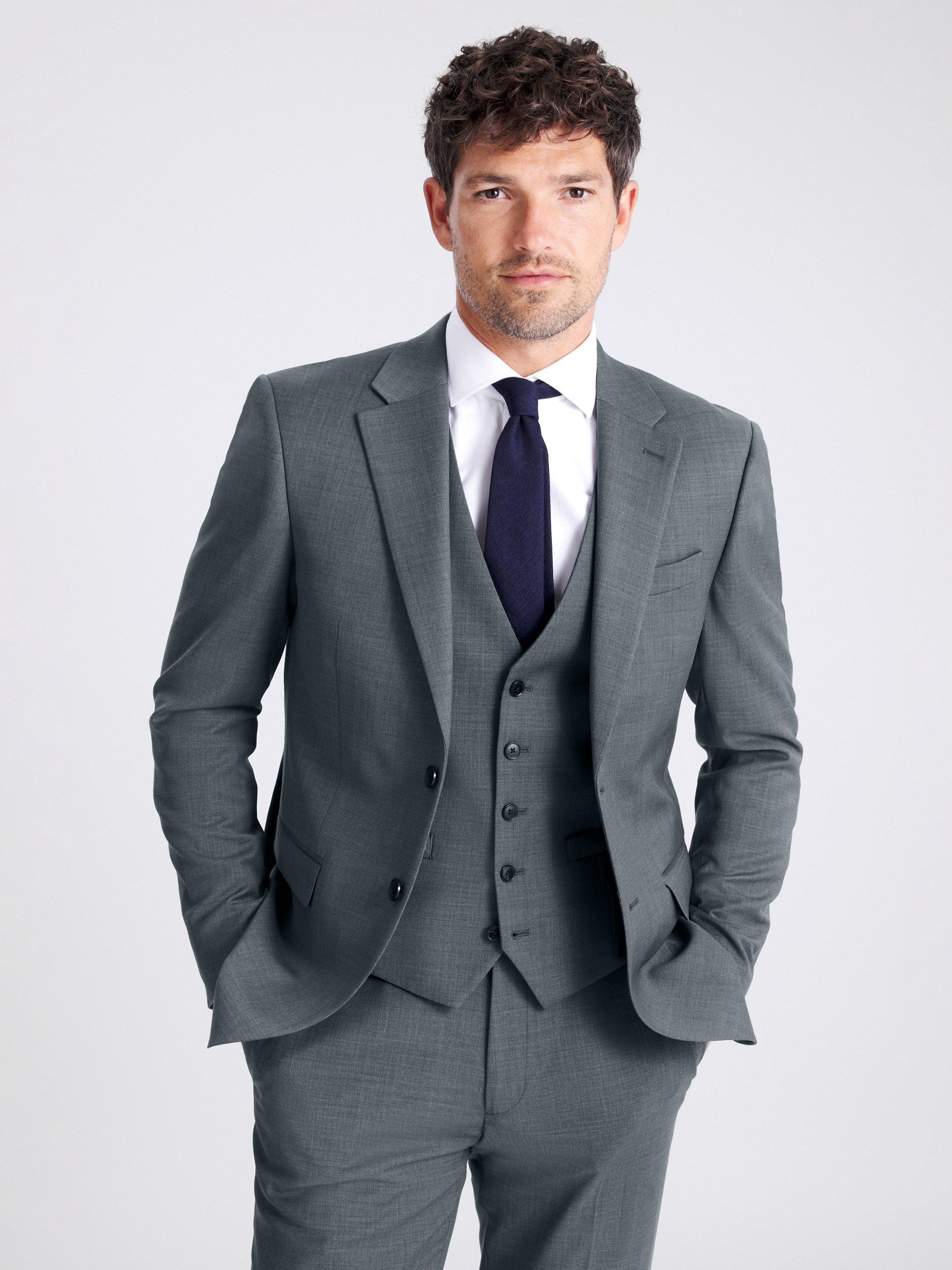 Moss DKNY Slim Fit Wool Blend Jacket