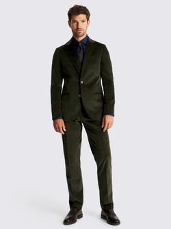 Moss Tailored Fit Cotton Blend Corduroy Suit Jacket, Green - view 2, Green