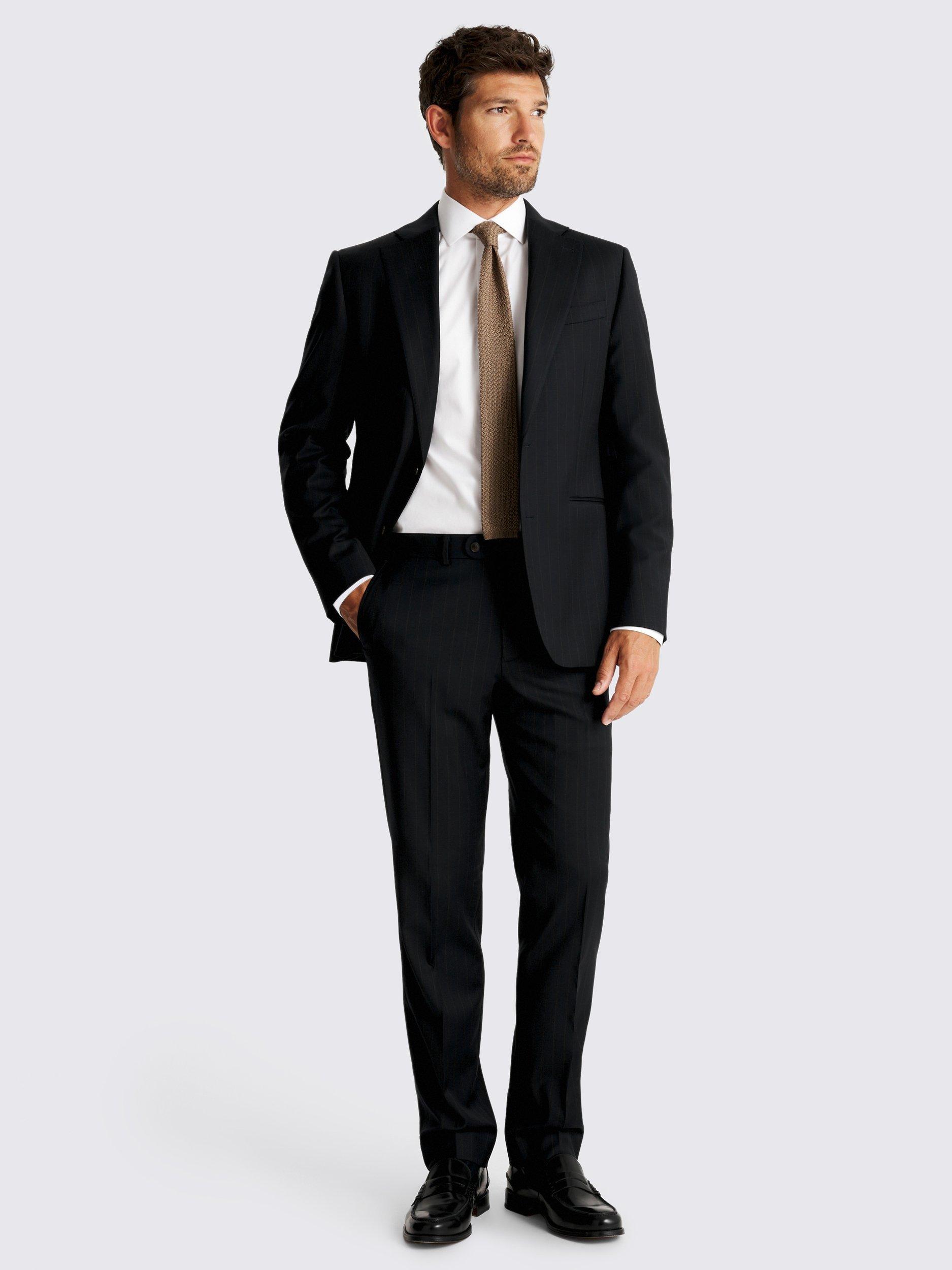 Product image 5 of 8, which shows Moss Tailored Fit Wool Blend Suit Jacket, Blue, 36S