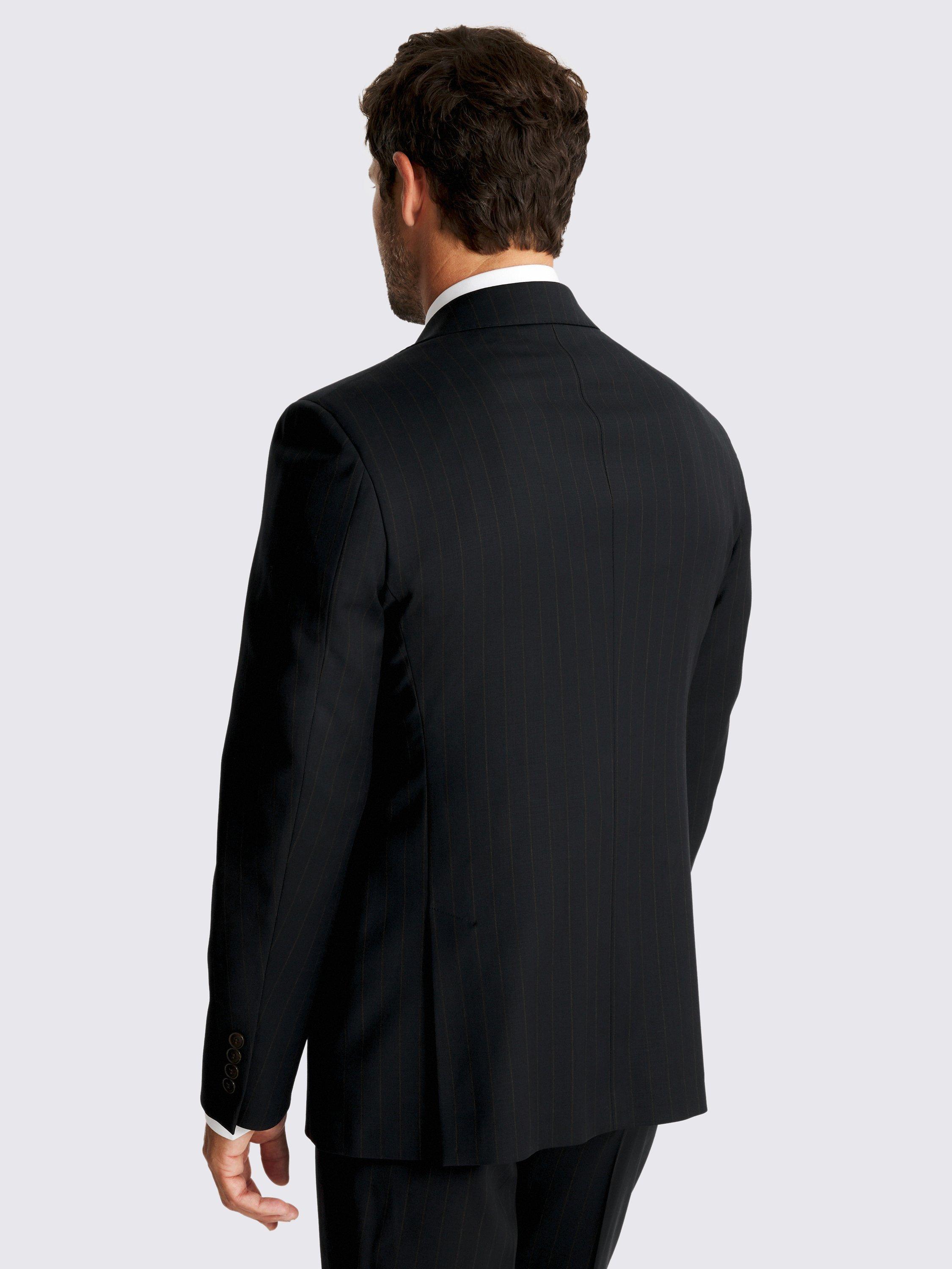 Product image 6 of 8, which shows Moss Tailored Fit Wool Blend Suit Jacket, Blue, 36S