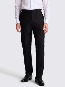 Moss Italian Tailored Suit Trousers, Black, Black