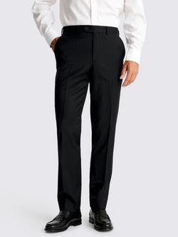 Moss Tailored Fit Wool Blend Suit Trousers, Blue, Blue