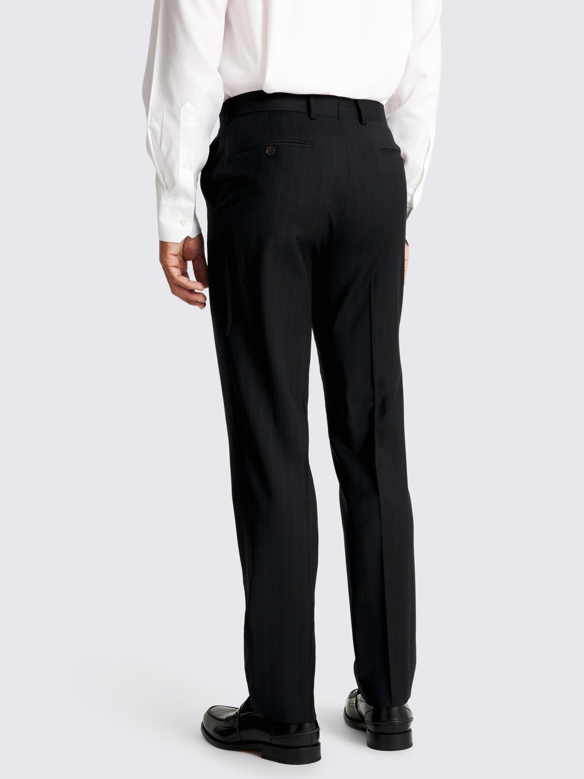 Product image 2 of 3, which shows Moss Tailored Fit Wool Blend Suit Trousers, Blue, 30S