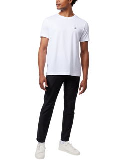 Psycho Bunny PimaCotton Regular Fit Short Sleeve T-Shirt, White, Wht-white