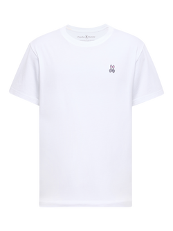 Psycho Bunny PimaCotton Regular Fit Short Sleeve T-Shirt, White - view 2, Wht-white