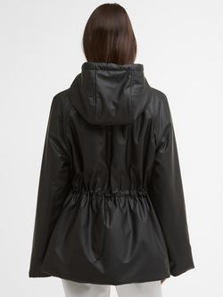 Barbour International Jourdaine Hooded Showerproof Jacket, Black - view 2, Black