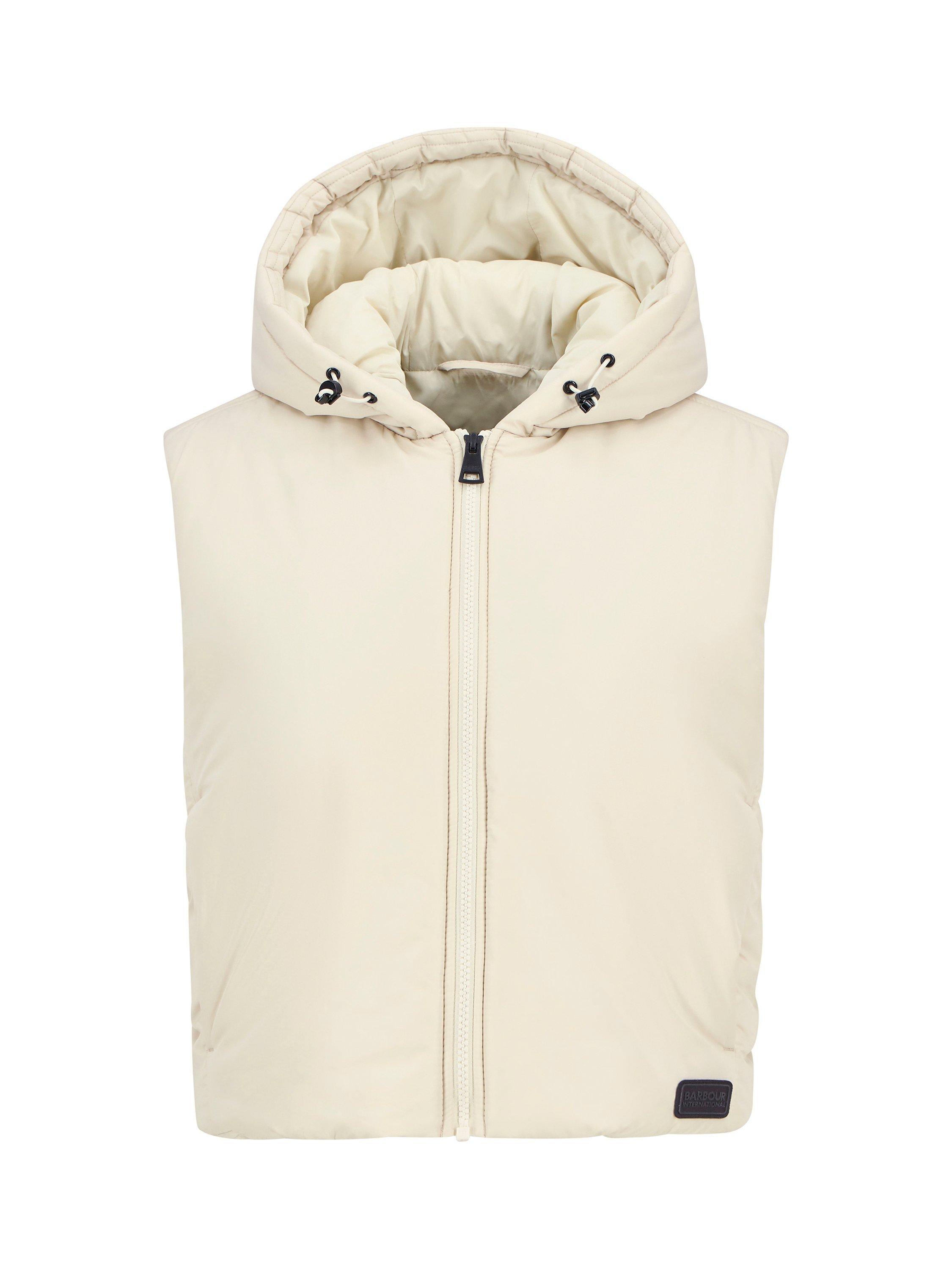 Product image 7 of 7, which shows Barbour International Calista Gilet, Bone White, 8