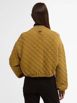 Barbour International Katya Sweatshirt Bomber Jacket, Antique Bronze - view 2, Antique Bronze