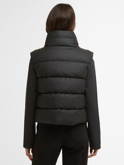 Barbour International Phoenix Funnel Neck Quilted Sweatshirt, Black - view 2, Black