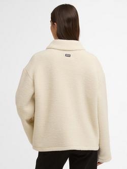 Barbour International Rae Fleece Overshirt, Bone White - view 2, Bone White