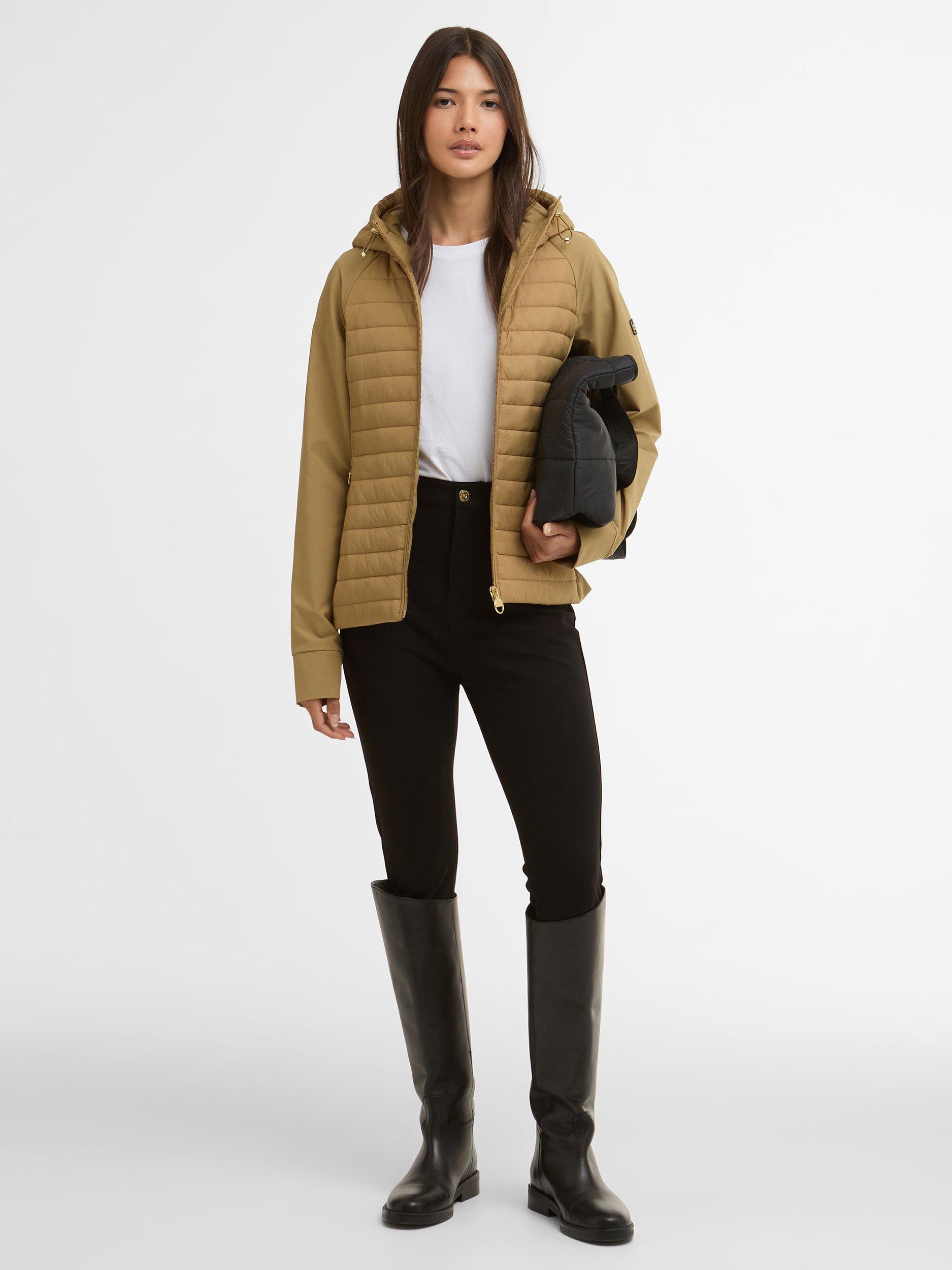 Product image 6 of 7, which shows Barbour International Valentina Quilted Jacket, Antique Bronze, 8