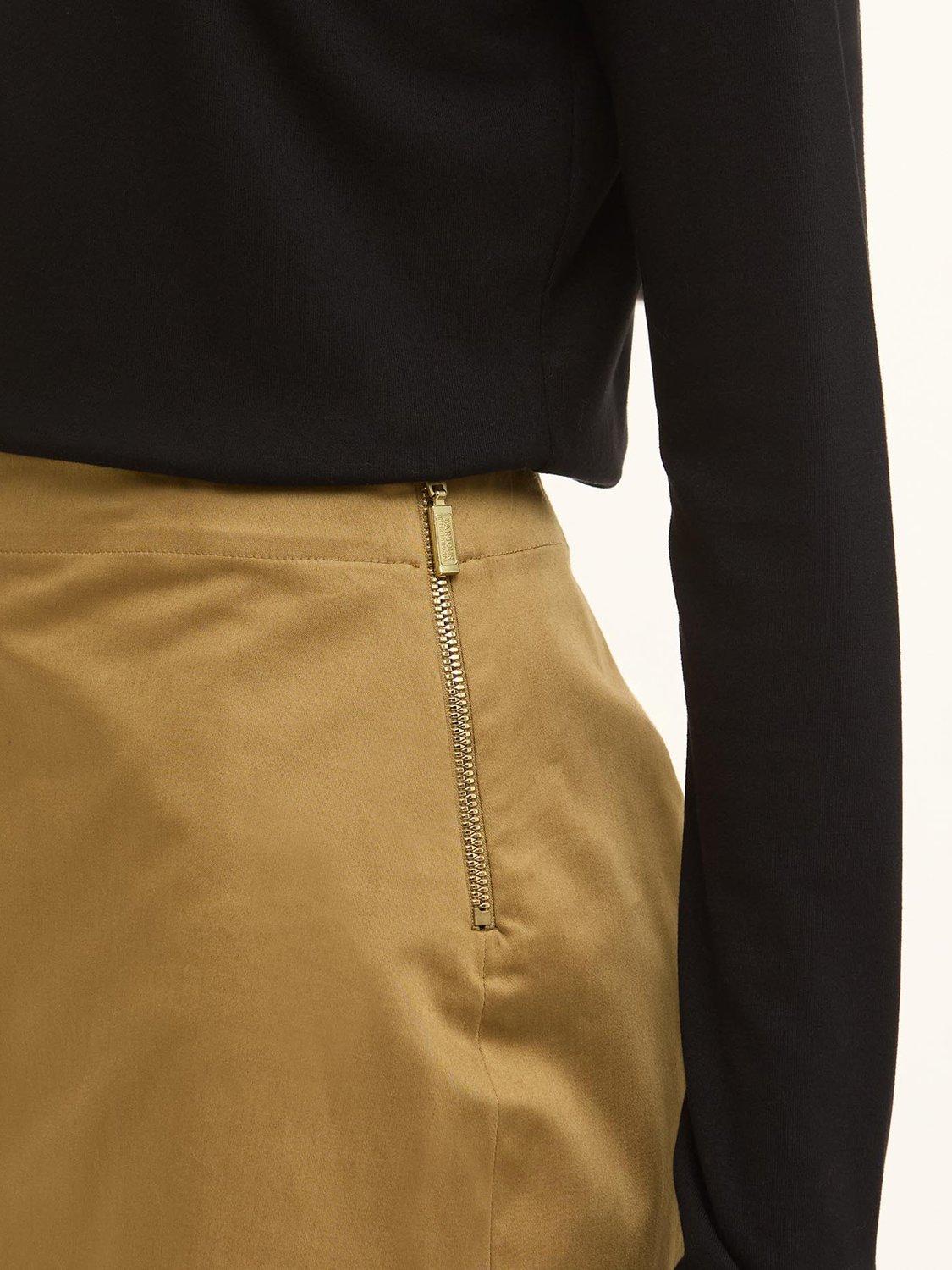 Product image 3 of 6, which shows Barbour International Katya Mini Skirt, Antique Bronze, 8