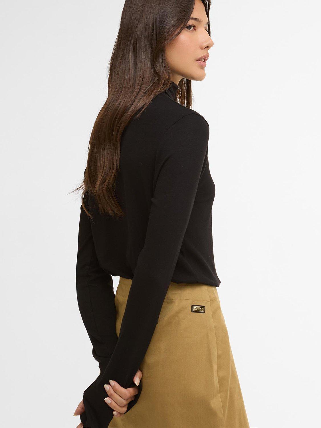 Product image 4 of 6, which shows Barbour International Katya Mini Skirt, Antique Bronze, 8