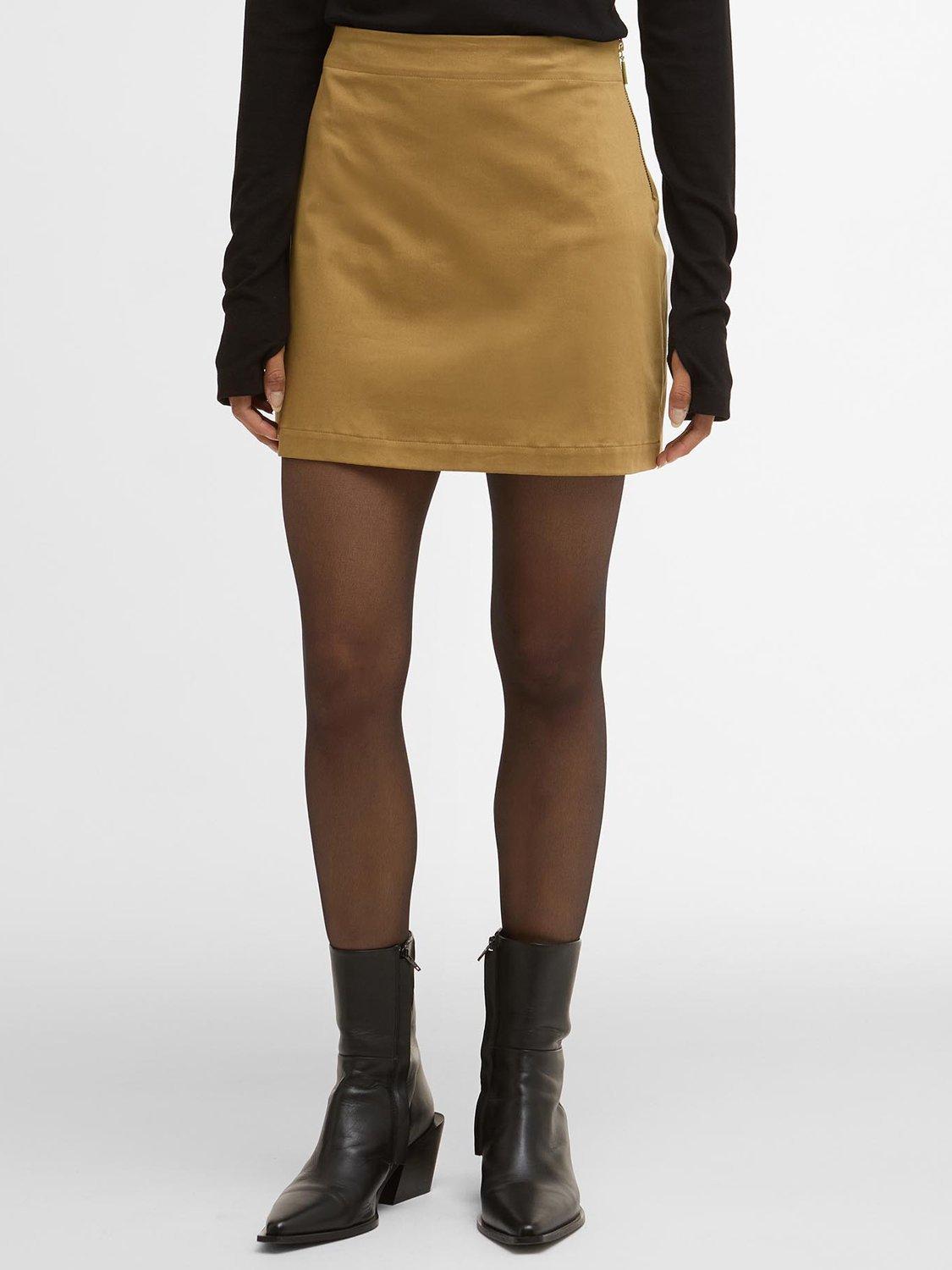 Product image 5 of 6, which shows Barbour International Katya Mini Skirt, Antique Bronze, 8