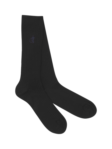 London Sock Company Simply Sartorial Socks, Pack of 3, Black - view 2, Black