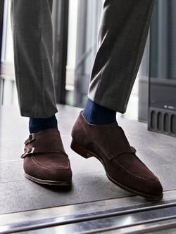 London Sock Company Simply Sartorial Socks, Pack of 3, Blue - view 2, Blue