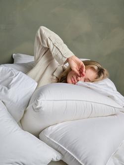 Bedfolk Down Square Pillow, Soft - view 2, White