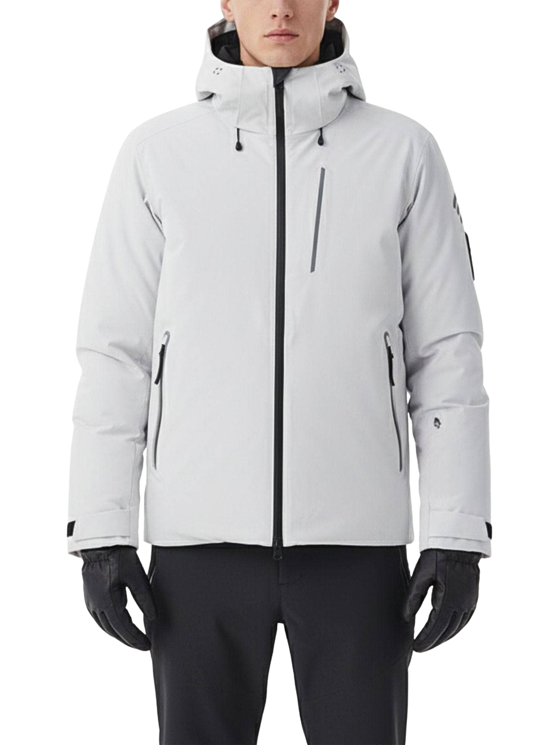 Product image 1 of 6, which shows Bosideng Hooded Goose Down Jacket, Aluminum, S